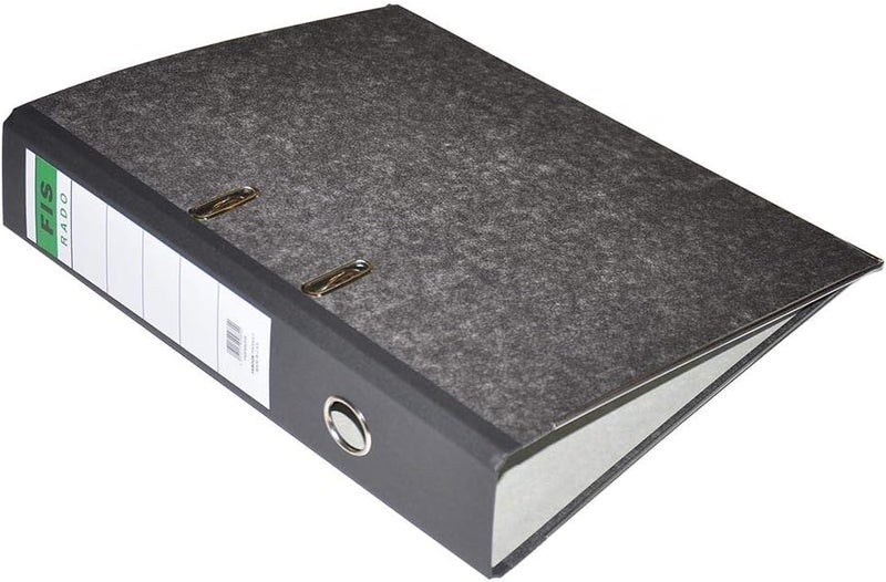 FIS Rado Lever Arch Box Files, Foolscap Size(210X330Mm), 8Cm Spine Size, Fixed Mechanism, Box Of 10 Pieces, Marble Gray-Fsbf8Rdfix10 - Image 3