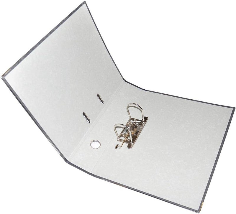 FIS Rado Lever Arch Box Files, Foolscap Size(210X330Mm), 8Cm Spine Size, Fixed Mechanism, Box Of 10 Pieces, Marble Gray-Fsbf8Rdfix10 - Image 2