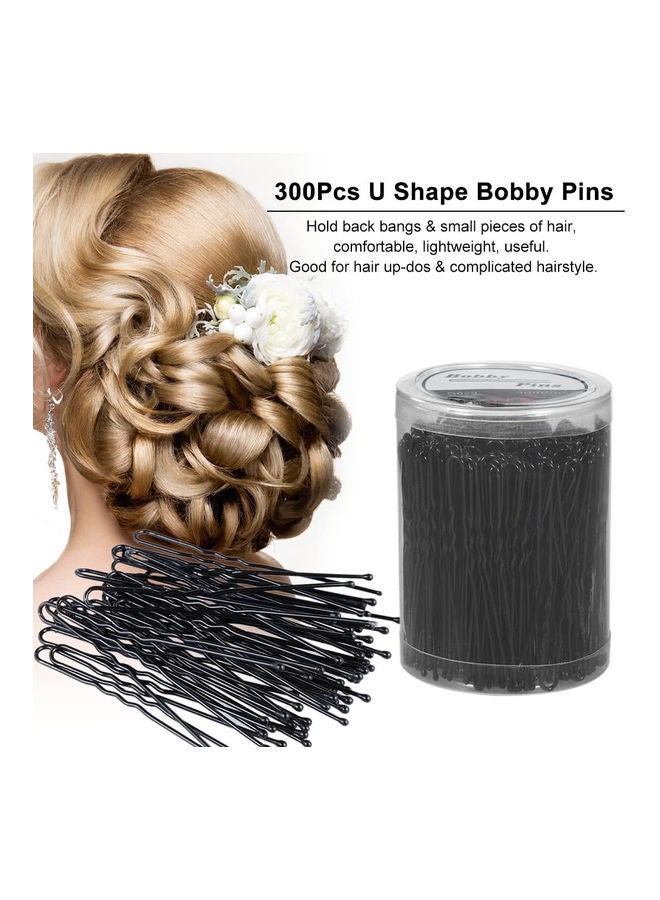 NIBEMINENT 300-Piece U Shaped Bobby Pins Black 6.5cm - Image 5