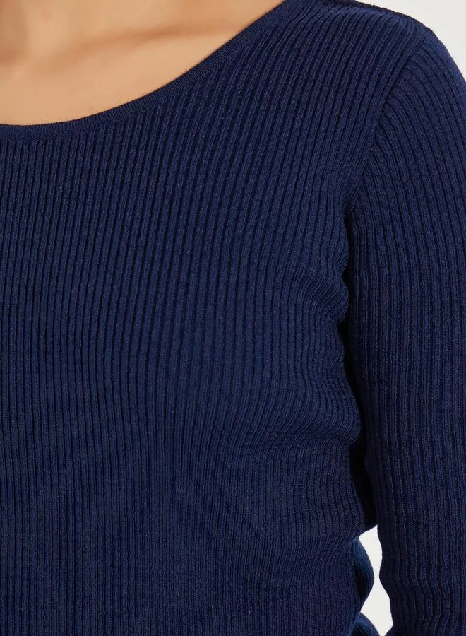 Styli Rib Fitted Regular Length Sweater