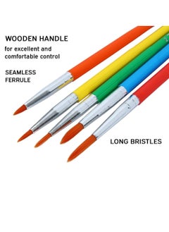 DOMS 5-Piece Colourmate Synthetic Round Paint Brush Set  - Image 4