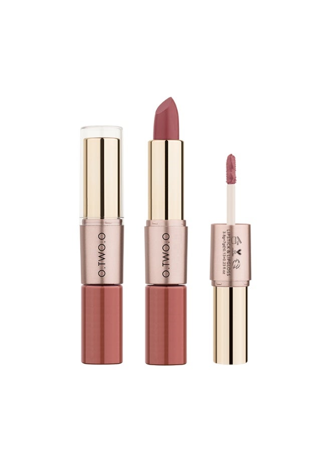 OTWOO O.TWO.O Velvet Matte Lip Gloss – Double-Head Long-Lasting Liquid Lipstick (#4) - Image 1