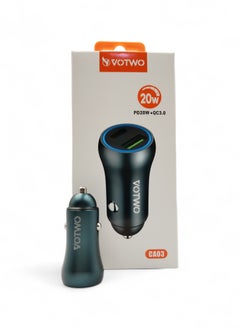 VOTWO Car charger made of zinc alloy, fast charging with two ports from VOTWO  - Image 2