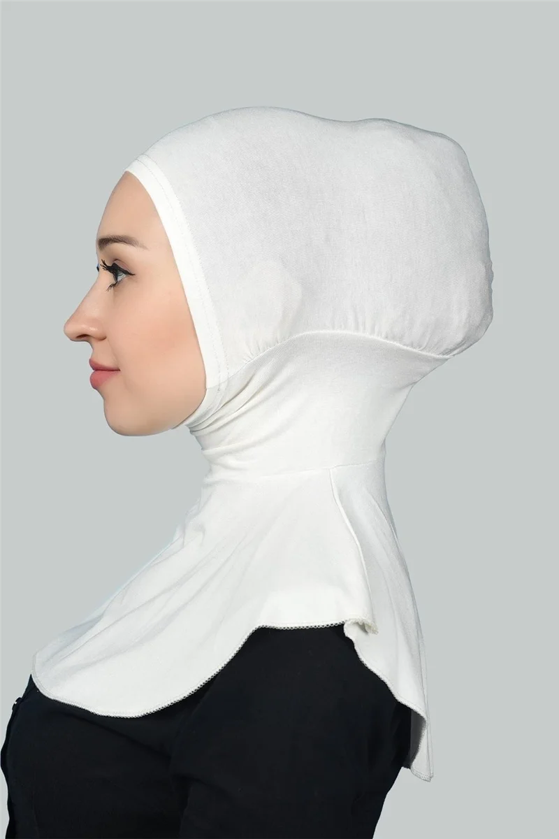 Altobeh Women's Hijab Practical Neck Collar Hijab - Sports Bonnet - Ecru