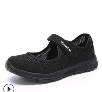 Breathable Elderly Womens Dance Shoes 35-42 766 Black 