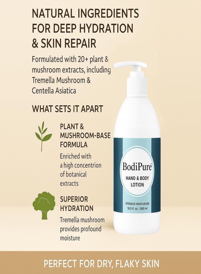 Bodipure Hand & Body Lotion 500ml (16.9 oz) - Non-Greasy Daily Moisturizer with Collagen Boost - Fast-Absorbing Hydration for Dry Skin - Salon & Spa Quality for Hands, Feet & Body - Image 3