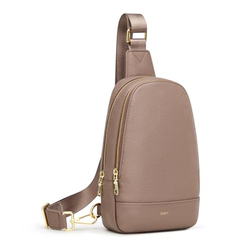Kattee Sling Bag for Women Crossbody, Soft Leather Fanny Packs for Women, Small Crossbody Chest Bag with RFID Blocking - Image 1