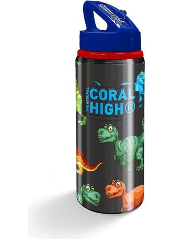 CORAL HIGH Dinosaur Patterned Nutrition School Bag Pen Holder + Water Bottle  - Image 2