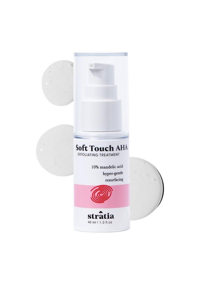 Stratia Soft Touch Aha 10% Mandelic Acid Exfoliant Serum Facial Exfoliant For Fine Lines Skin Texture Blemishes 1.3 Fl Oz - Image 1