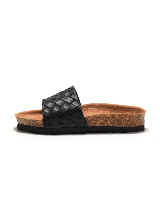 NIBEMINENT Summer Children Cork Slippers Girls Boys Baby Beach Fashion Casual Sandals Trendy Student Outdoor Flats Walking Shoes  - Image 1