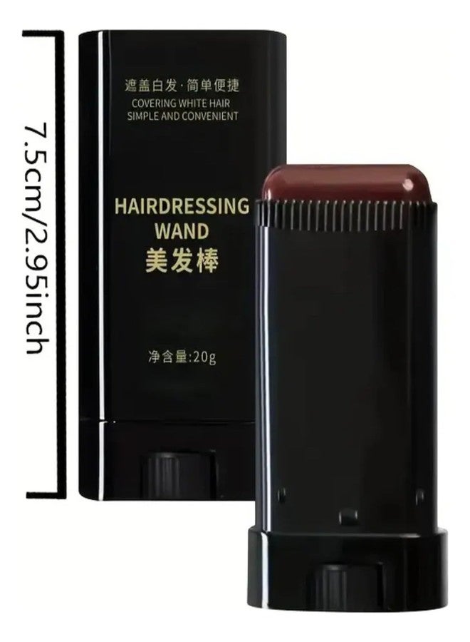 Keli Hair Colour Stick with Built-in Comb Applicator for Instant Root Touch Up | Waterproof & Sweatproof Hair Color Dye for Grey Hair Coverage | Easy Apply Hair Concealer for Men & Women ( Brown, 20gm ) - Image 2