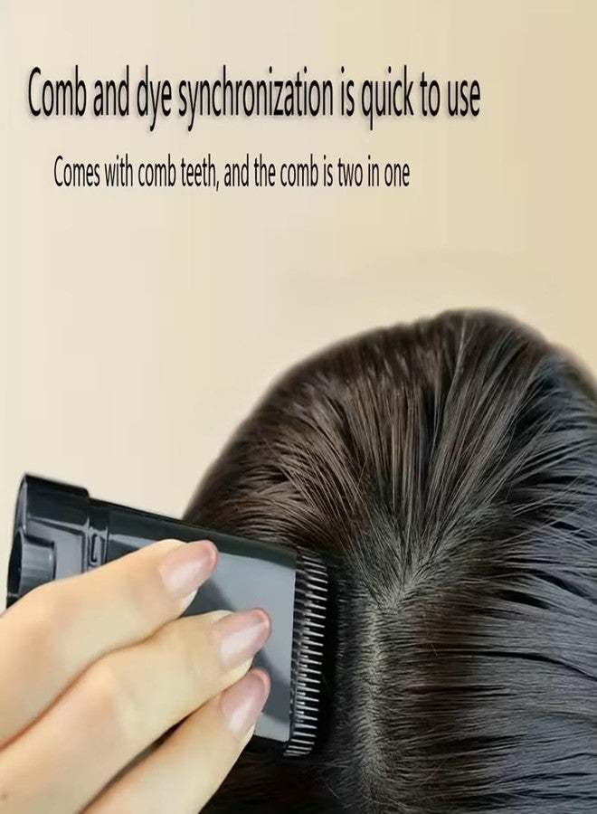 Keli Hair Colour Stick with Built-in Comb Applicator for Instant Root Touch Up | Waterproof & Sweatproof Hair Color Dye for Grey Hair Coverage | Easy Apply Hair Concealer for Men & Women ( Brown, 20gm ) - Image 5