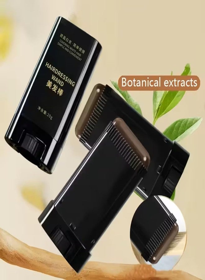 Keli Hair Colour Stick with Built-in Comb Applicator for Instant Root Touch Up | Waterproof & Sweatproof Hair Color Dye for Grey Hair Coverage | Easy Apply Hair Concealer for Men & Women ( Brown, 20gm ) - Image 4