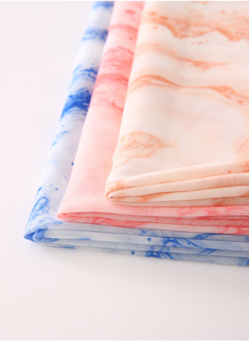 ShineShe - New Graffiti Print Headscarf Fashion Women Chiffon Scarf - Image 1