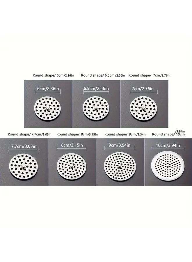 Stainless Steel Round Square Drain Cover with Handle 2.56 Inch Anti Clogging Hair Filter Grate for Bathroom Kitchen Sink Shower Rust Resistant Easy Clean Drainage Protector Perforated Design Durable Construction - Image 4