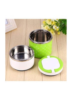 SYOSI Stainless Steel Inner, Lunch Box Containers, Stackable Lunch Container, with Double Handles Insulation Thermo Thermal for Students Men Women Office Camping Use  - Image 2