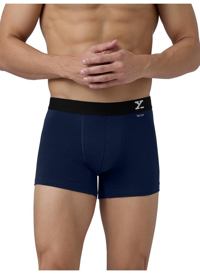 XYXX XYXX Men's Cotton Trunks (Pack of 3) (XYTRNK3PCKN545XXL_Dark Maroon + Legion Blue + Black Iris_2XL)  - Image 5