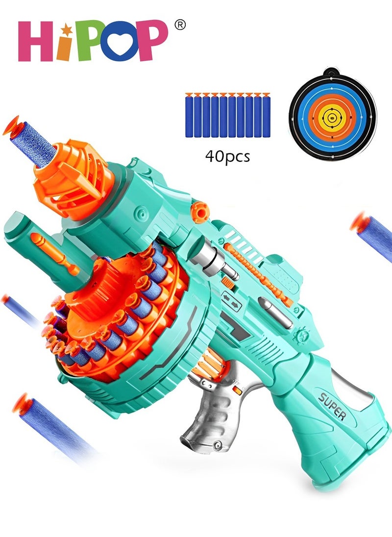 HIPOP Electric Soft Bullet Toy Gun,with 40 EVA Safety Bullet Core,Kids Toy Gun Soft Bullet Gun Toys  - Image 1