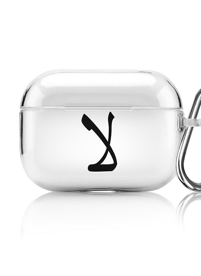ستايلايزد - كلاسيك حافظة مطبوعة شفافة لسماعات أبل Airpods 2/1 Soft TPU Gel رقيقة شفافة غطاء مرن - حرف واحد فقط مخصص حرف أولي نمط الأزهار الأبجدية - A (بني) - Image 1