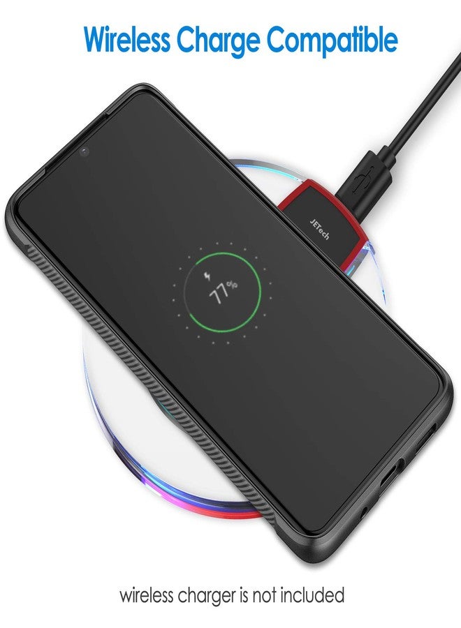 جي تيك جراب JETech Slim Fit لهاتف Samsung Galaxy S20 Ultra 5G (2020)، غطاء هاتف رفيع مع امتصاص للصدمات وتصميم من ألياف الكربون (أسود) - Image 3