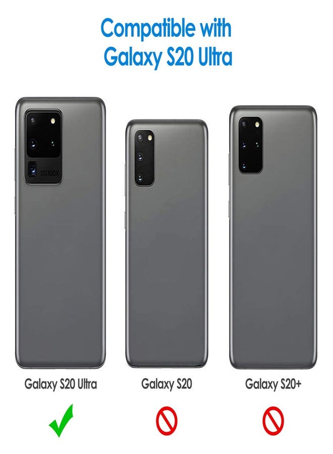 جي تيك جراب JETech Slim Fit لهاتف Samsung Galaxy S20 Ultra 5G (2020)، غطاء هاتف رفيع مع امتصاص للصدمات وتصميم من ألياف الكربون (أسود) - Image 2