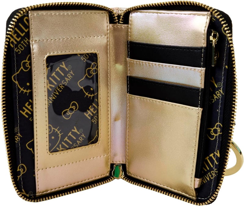 Loungefly محفظة لوانجفلاي سانريو بمناسبة الذكرى الخمسين باللون الذهبي - Image 5