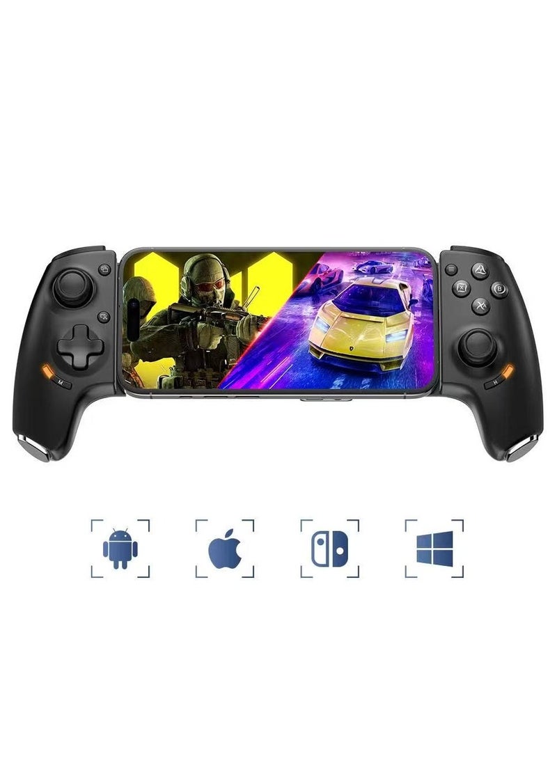 Generic Classic Wireless Gamepad Gamwing Aobing Max Bluetooth Gaming Controller Compatible with Android iOS PC Switch Steam Xbox PS with Hall Joysticks Hall Trigger Turbo Black  - Image 1