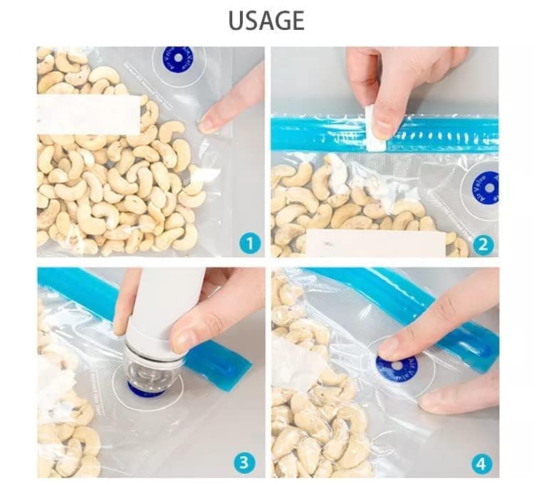 dhavl Sous Vide Cooking Bags BPAFree Reusable Vacuum Seal Bags with Air Valve for Joule and Anova Cookers Freezer Safe Vacuum Food Storage Bags food vcuum bag 21x22 cm pack of 3 - Image 5