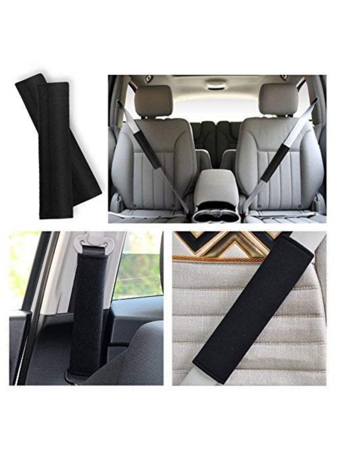 Generic Pack of 2 Seat Belt Pads Car Seat Belt Shoulder Pad Belt Cushion Protective Cushion and Velvet Bag Large - Image 5