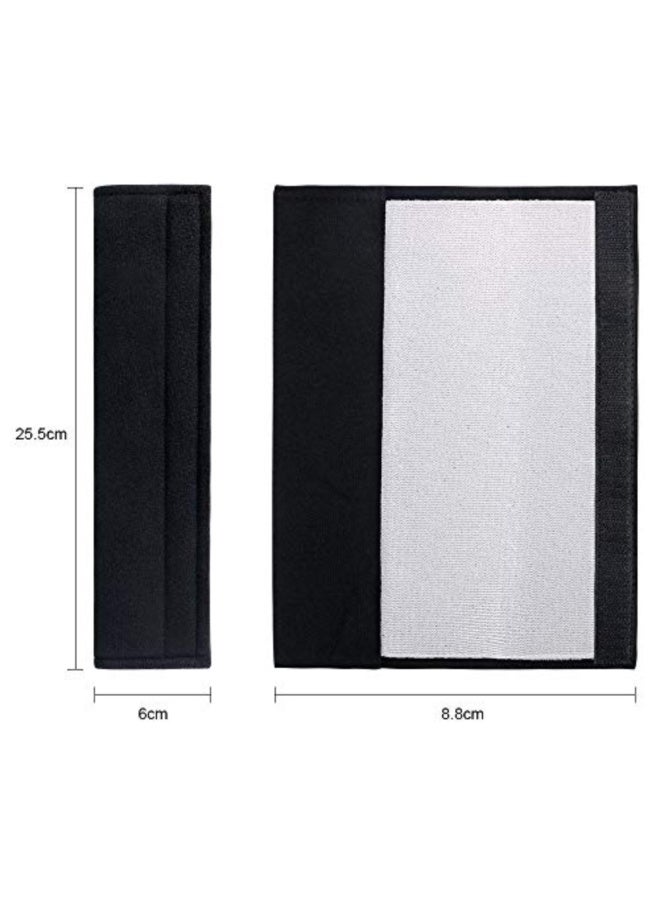 Generic Pack of 2 Seat Belt Pads Car Seat Belt Shoulder Pad Belt Cushion Protective Cushion and Velvet Bag Large - Image 2