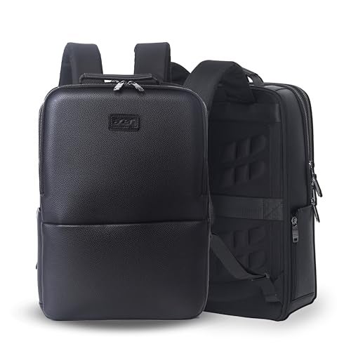 acer Professional Laptop Backpack 15.6" for Men, Women, Boys, Girls | Premium bags for Gift- Sleek PU Design, USB Charging, Secure Compartments - Black - Image 1