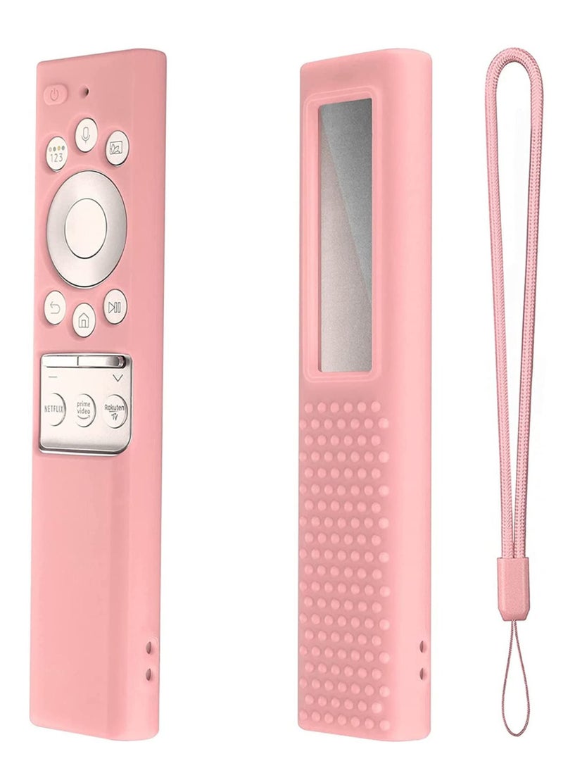Captaintech Protective Silicone Case for Samsung Smart TV Remote Control BN59 Series, Anti Slip Shock Proof Cover Light Weight Kids-Friendly (Pink) - Image 1
