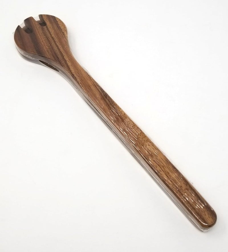 Lipper International Acacia Round Salad Servers, 13" Long, One Pair - Image 3