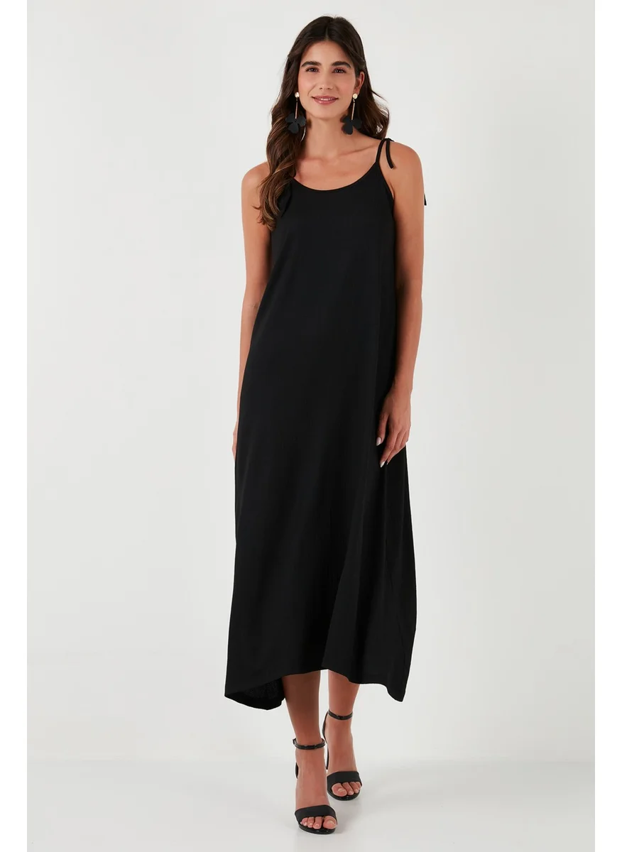 Lela Regular Fit Rope Strap Long Dress Women's Dress 5865732