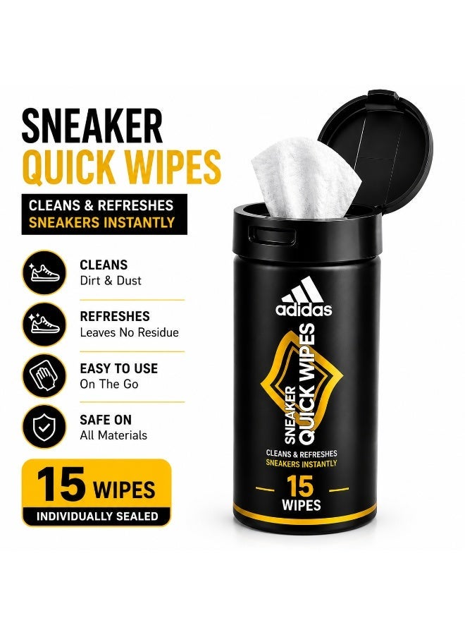 Adidas Sneaker Quick Wipes - Pack of 15 Cleaning Wipes - Image 4
