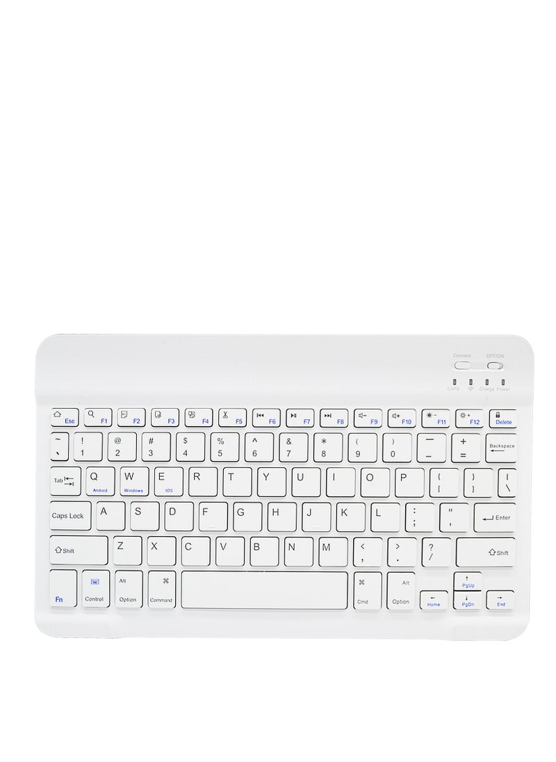 GULFLINK - Wireless Bluetooth Rechargeable Keyboard, Multi-Device Universal Bluetooth Keyboard, Portable Keyboard, Suitable for iOS Android, Windows iPad, Tablets MacBook (White) - Image 1