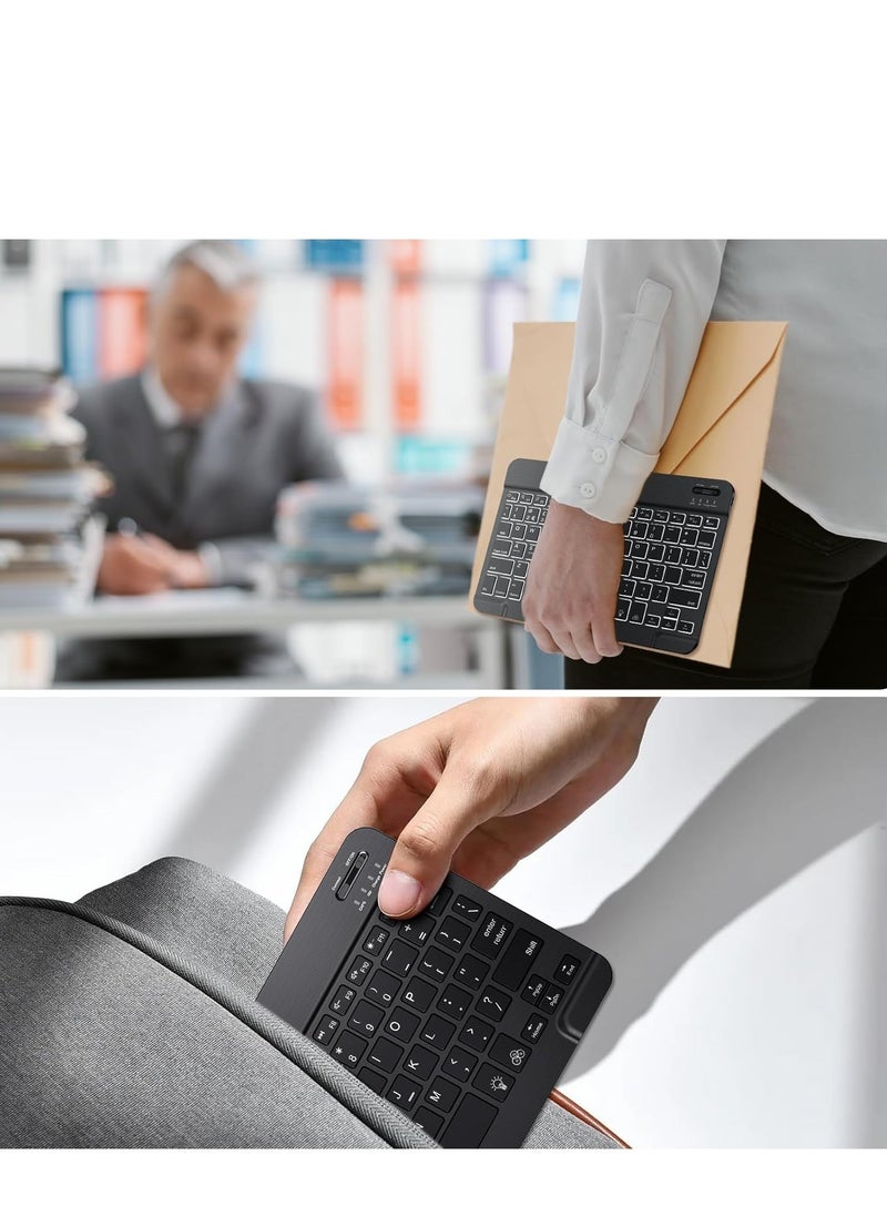 GULFLINK - Wireless Bluetooth Rechargeable Keyboard, Multi-Device Universal Bluetooth Keyboard, Portable Keyboard, Suitable for iOS Android, Windows iPad, Tablets MacBook (White) - Image 1