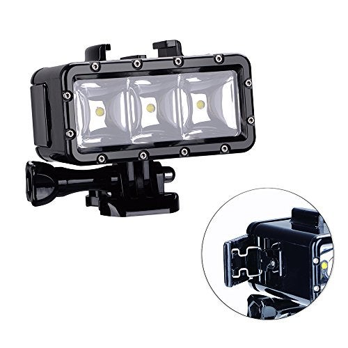 Suptig Underwater Light, Waterproof Light, Dimmable Waterproof (45m) LED Video Light for GoPro 13,11,10,9,8,7,6,5,4,3, DJI Action, Insta 360 Action Cameras - Image 3