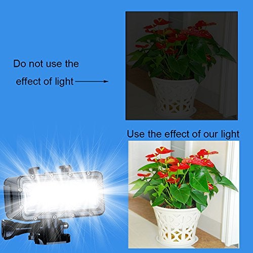 Suptig Underwater Light, Waterproof Light, Dimmable Waterproof (45m) LED Video Light for GoPro 13,11,10,9,8,7,6,5,4,3, DJI Action, Insta 360 Action Cameras - Image 2