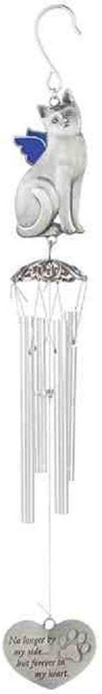 Carson Cat Pewter Outdoor Decorative Wind Chime