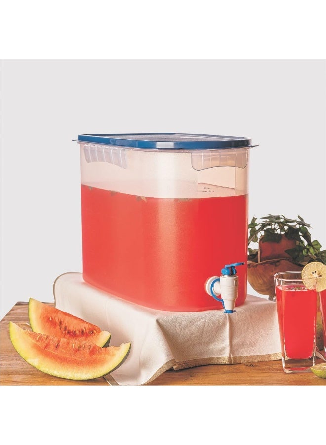 Signoraware Continental Water Dispenser Plastic 16 Litre, Set of 1, Blue - Image 2