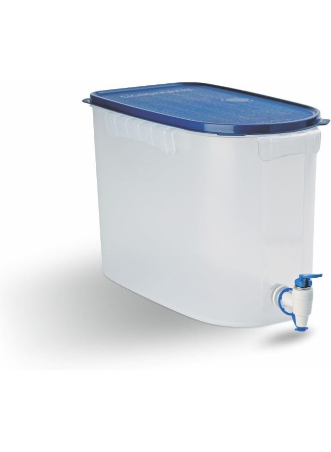 Signoraware Continental Water Dispenser Plastic 16 Litre, Set of 1, Blue - Image 1