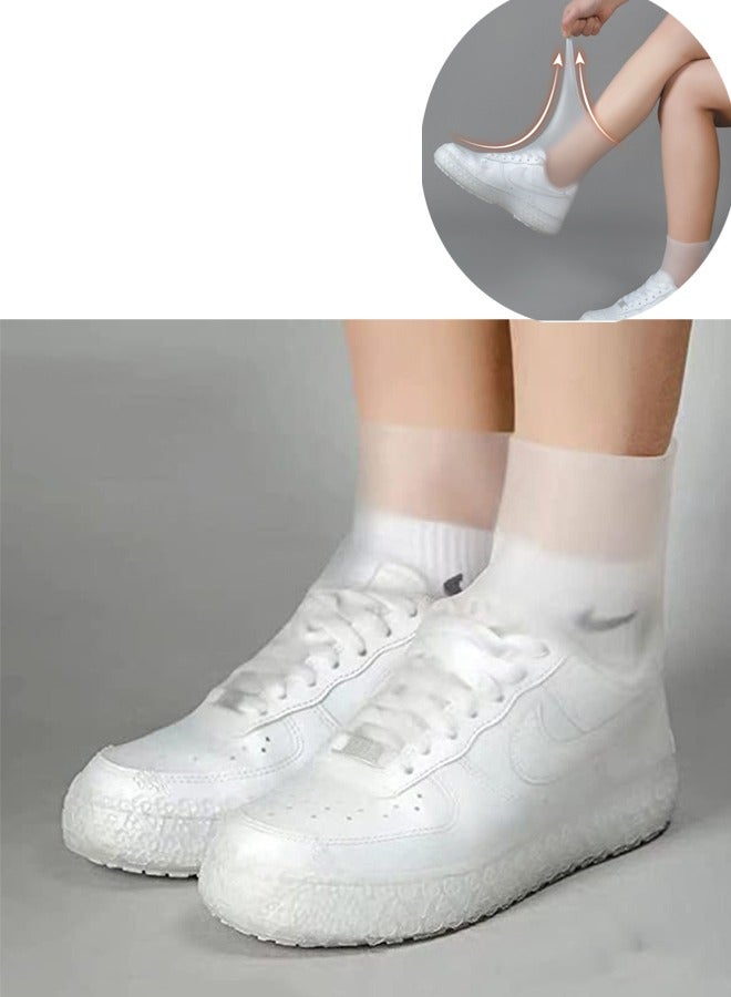 Generic Bottom rain Shoe Covers, Waterproof Non-Slip wear-Resistant, Bicycle Boots Sports, Reusable Foldable, Super Stretchy Even Size Men and Women Universal Models  - Image 1