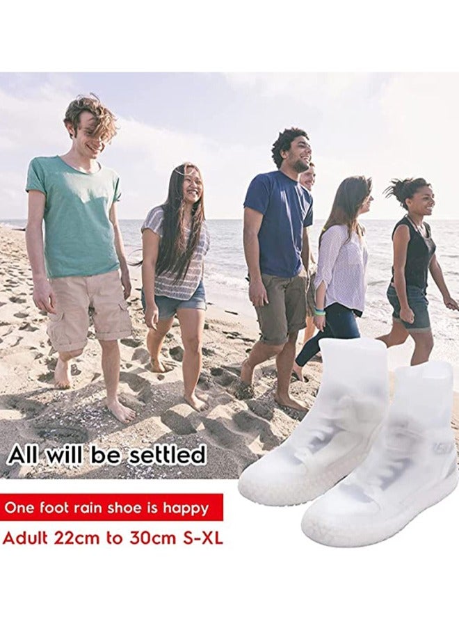 Generic Bottom rain Shoe Covers, Waterproof Non-Slip wear-Resistant, Bicycle Boots Sports, Reusable Foldable, Super Stretchy Even Size Men and Women Universal Models  - Image 4