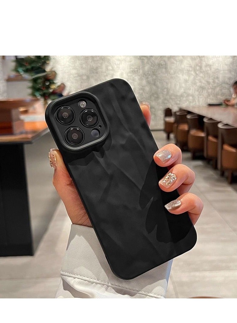 Matte Black Marble Case for iPhone 16 Pro Max – Textured Design, Shockproof, Anti-Fingerprint - Image 1
