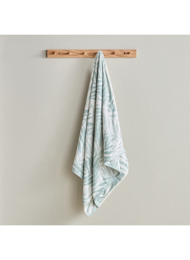 Home Box Opulence Flora Yarn Dyed Jacquard Turkish Cotton Bath Towel 140 x 70 cm - Image 1