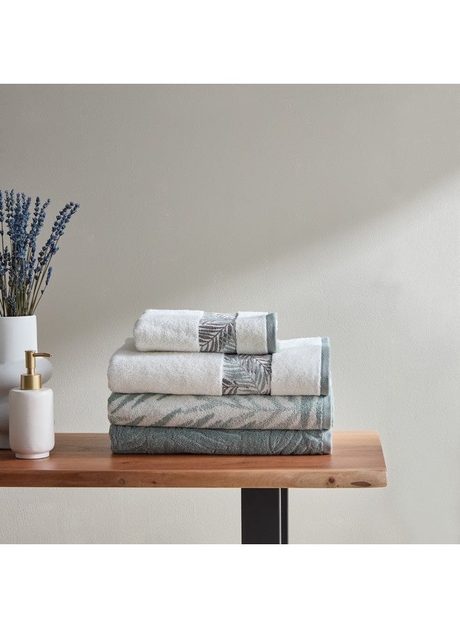 Home Box Opulence Flora Yarn Dyed Jacquard Turkish Cotton Bath Towel 140 x 70 cm - Image 2