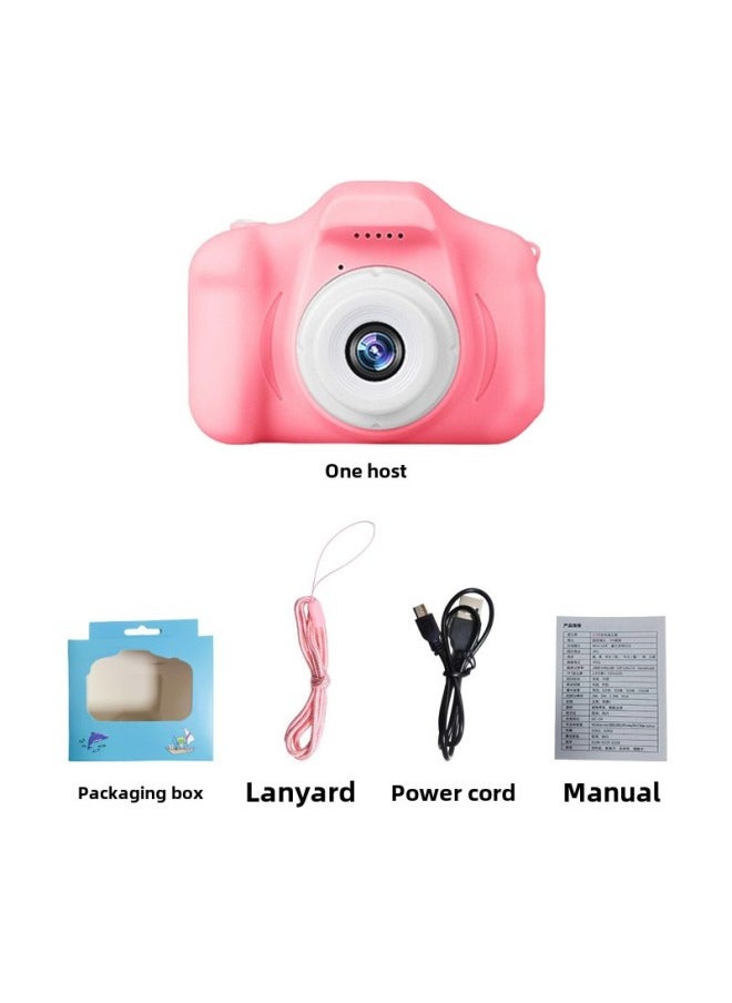 Generic Children's Digital Camera Campus Mini HD Portable Small Student Party Portable Card Machine Gift For Boys And Girls-Body Color:Ex2 Blue Cat  - Image 5