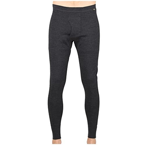 MERIWOOL Men’s Base Layer Bottoms - Lightweight Merino Wool Thermal Pants Charcoal Gray - Image 1