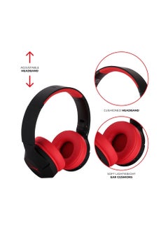 Altec Lansing Kid Safe Noise Cancelling Wireless Headphones 30 Hours Play Time, 85dB Volume Limit, Foldable Design, Powerful Sound, Active Noise Cancellation, Splash resistant IPX4, Red  - Image 3